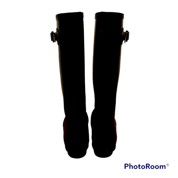 Hunter Rain Boots Original Tall, Matte Black, US 7F/6M - Picture 2 of 5